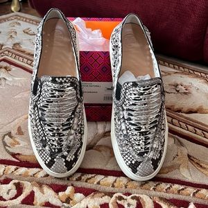 Tory Burch slip on snake emboss sneaker